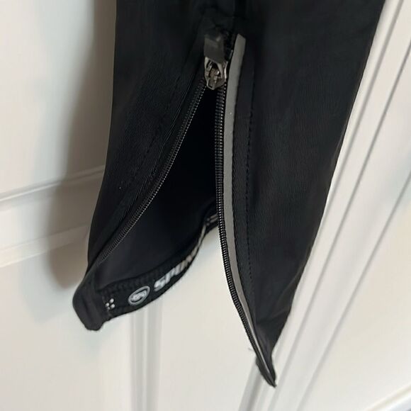 Spooned reflective Black padded Cycle stretch pants Leggings size M men’s - Picture 5 of 6